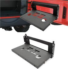 Foldable Rear Door Tailgate Table Shelf Storage Rack For Jeep Wrangler Jk 07-18