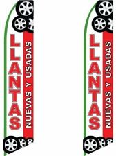 2 Two Pack Tall Swooper Flags Llantas Tires Nuevas Y Usadas