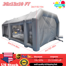 26x13x10ft Inflatable Paint Booth Portable Spray Paint Car Tent Filter System