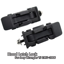 For Jeep Wrangler 1997-2006 Tj Locking Catch Parts Hood Latch Black Buckle Kit