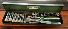 Vintage S-k Tools 14 Drive 21 Piece Socket Set No. 4921 Usa