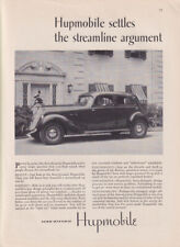 Hupmobile Aero-dynamic Settles The Streamline Argument Ad 1934 Ny