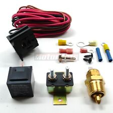 Electric Fan Wiring Install Kit Complete Thermostat 50amp Relay 200 On185 Off