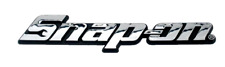 Snap-on Tool Box Logo Emblem Chrome Silver Badge Decal 8 Inch Long - Free Ship