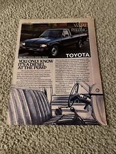 Vintage 1982 Toyota Diesel Pickup Truck Print Ad 1980s
