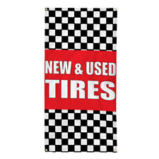 Vertical Vinyl Banner Multiple Sizes New Used Tires Auto Body Shop Car Repair T