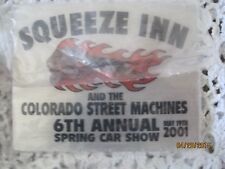 Car Show Dash Plaque 2001 Squeeze Inn Colorado Street Machines 6th Annual Vintag