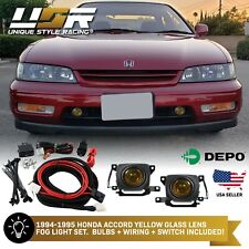 Depo Jdm Oe Style Yellow Fog Light Wire Switch For 1994-1995 Honda Accord