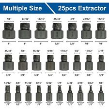 25pcs Screw Extractor Set Hex Head Multi-spline Easy Out Bolt Extractor Set New