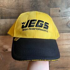 Jegs High Performance Hat Cap Auto Parts Race Adjustable Car Drive Yellow Black