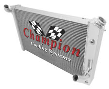 4 Row Aluminum Champion Radiator For 1973 - 1976 Chevrolet Corvette V8 Engine