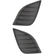 Fog Light Cover Set For 14-16 Toyota Corolla Textured Front To1039170 To1038170