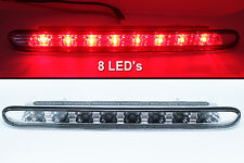 3rd Third Brake Light Trunk For Peugeot 206cc 206 Cc - Red Led Clear Lens