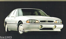 Big 1993 Pontiac Brochure Grand Prix Grand Am Lemans Ssei Bonneville 94pgs
