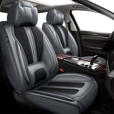 For Ford Ranger 2019-2023 Pu Leather Car Front Rear 5-seat Covers Grayblack