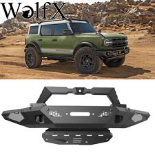 Off-road Textured Front Bumper Fits 21-23 Ford Broncogrill Brush Guard Bull Bar