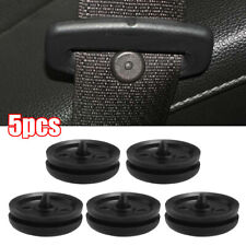 5pcs Black Clip Seat Belt Stopper Buckle Button Fastener Safety Car Accessories