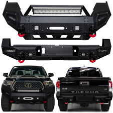 Vijay For 2016-2023 3rd Gen Tacoma Steel Front Or Rear Bumper With Led Lights