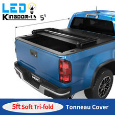 5ft 3-fold Truck Bed Tonneau Cover For 2015-2023 Chevy Colorado Gmc Canyon