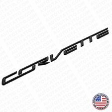 For 14-19 Corvette C7 R Z06 Gloss Black Rear Bumper Letter Badge Emblem Sport
