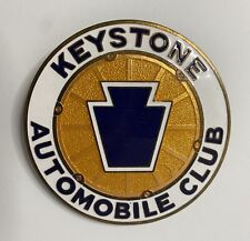 Vintage Pa Keystone Automobile Club Porcelain License Plate Car Badge