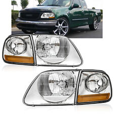 For 1997-2003 Ford F-150 Headlights Wcorner Lights Pair 99-02 Expedition Lhrh