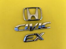 96 97 98 99 00 Honda Civic Ex Coupe 2 Door Rear Emblem Logo Badge Genuine Oem