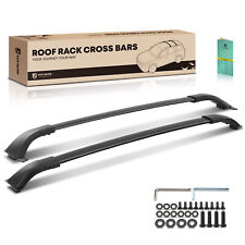 2x Black Aluminum Alloy Roof Rack Rails Cross Bars For Toyota Venza 2021-2023