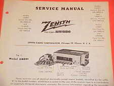 1950 Ford Lincoln Mercury Convertible Coupe Zenith Am Radio Service Shop Manual