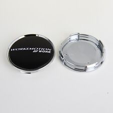 4 X 63 Mm For Work Emotion Black Silver Alloy Wheel Center Caps Rim Caps Hub Cap
