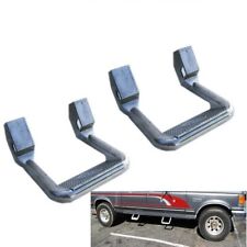 2pcs Universal Fit For Trucksuvpickup Silver Aluminum Side Step Nerf Bars Pair