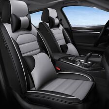 For Toyota Tacoma Car Seat Cover Full Set Leather 5-seats Front Rear Protector