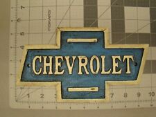 Cast Iron Chevy Sign Chevy Bowtie Plaque Man Cave Sign Chevy Shop Sign Garage Gm