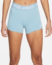 New Nike M Womens Pro Comp. 3 Training Shorts Worn Bluewhite Ao9977-494