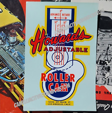 Original Vintage Water Decal Howards Roller Cams Drag Racing Nhra Scta Hot Rod