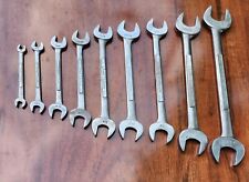 Vintage Craftsman Big A Open End Wrench Set Sae 14 To 1-18 Pre Owned Usa
