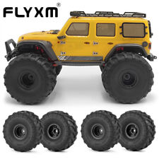 Flyxm Beadlock Wheels Huge Tires Monster Truck Tire For 124 Axial Scx24 Crawler