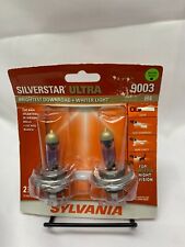Sylvania 9003 Silverstar Ultra Brightest Downroadwhiter Light Bulbs New