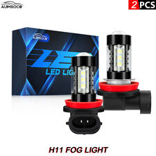 For Nissan Armada - 2011-2020 H11 Fog Light Projector Lens White Led Bulbs Combo