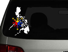Filipino Philippine Flag Vinyl Car Decal Sticker 7.5h Create Map Rl