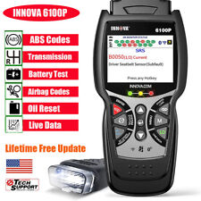 Innova 6100p Abs Srs Oil Reset Obd2 Scanner Code Reader Battery Test Diagnostic