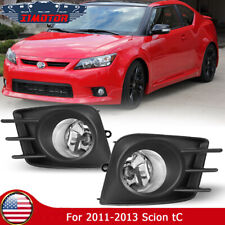 Fog Lights For 11-13 Scion Tc Clear Glass Lens Bumper Lamp Wiring Kit Switch Set