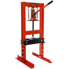 Hydraulic Shop Press 6 Ton With Press Plates H-frame Benchtop Press Stand Red