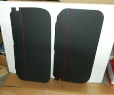 New Door Panel Set For Mgb Roadster 1962 To Early 1965 Black W Red Made In Uk