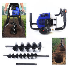 2-stroke 52cc Post Hole Digger Drill Machine Earth Auger With 12 Extention Bar