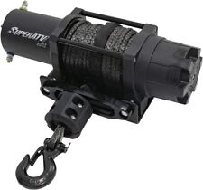 Superatv Wn-6000 Black Ops 6000lb Winch For Utvatv W50 Synthetic Rope Front