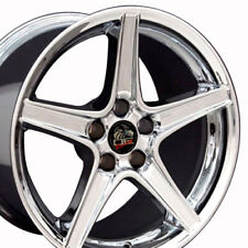 18x9 Rims Fit Mustang Saleen Style Chrome Wheels Set