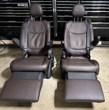Toyota Sienna Seats Recliners Truck Van Rv Seats Brown Leather Black Armrest