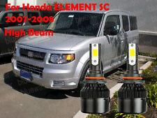 Led For Element Sc 2007-2008 Headlight Kit 9005 Hb3 6000k Cree Bulbs High Beam