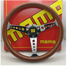New Momo California Wood Steering Wheel Heritage 360mm Chrome Polished Spokes